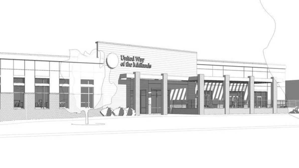 
This is a rendering of the planned new headquarters building of the United Way of the Midlands.
