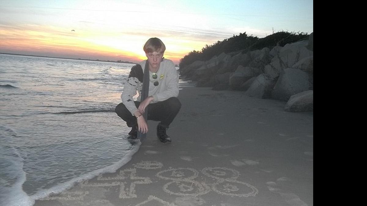 
One of Dylann Roof’s photos from his alleged website discovered Saturday morning.
