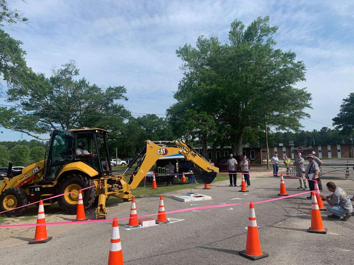 Public works employees from across the Midlands competed Friday to show who is the best backhoe operator in the region. The winners advance to a state competition and then compete to attend a national competition.