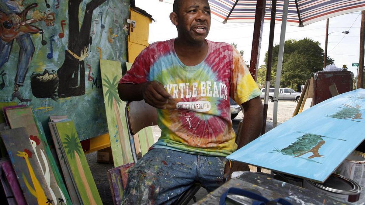 Columbia artist Ernest Lee, the “Chicken Man.”