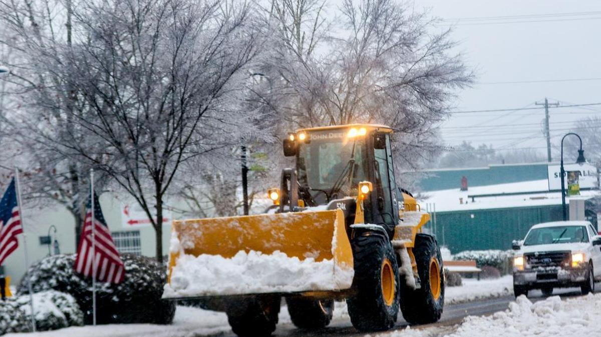 Snow day in the Greenville area Friday January 22, 2016