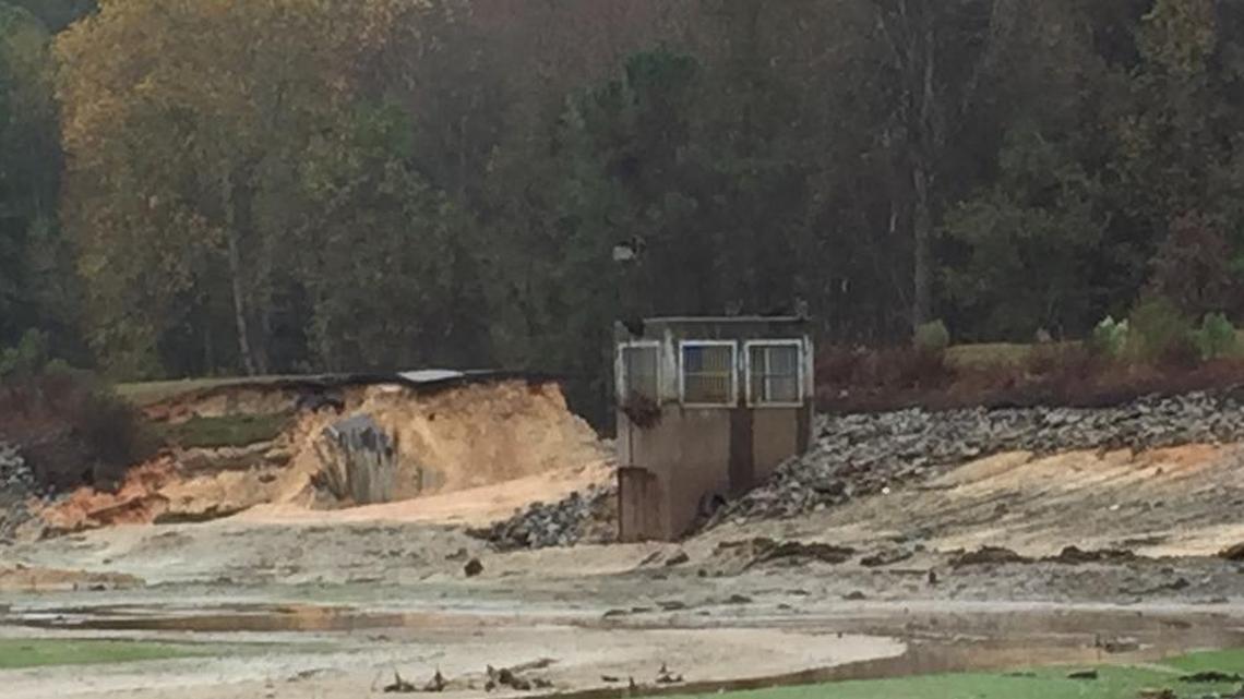 The Semmes Lake dam at Fort Jackson blew out Oct. 4, two years after Army dam inspectors rated it as a serious hazard.