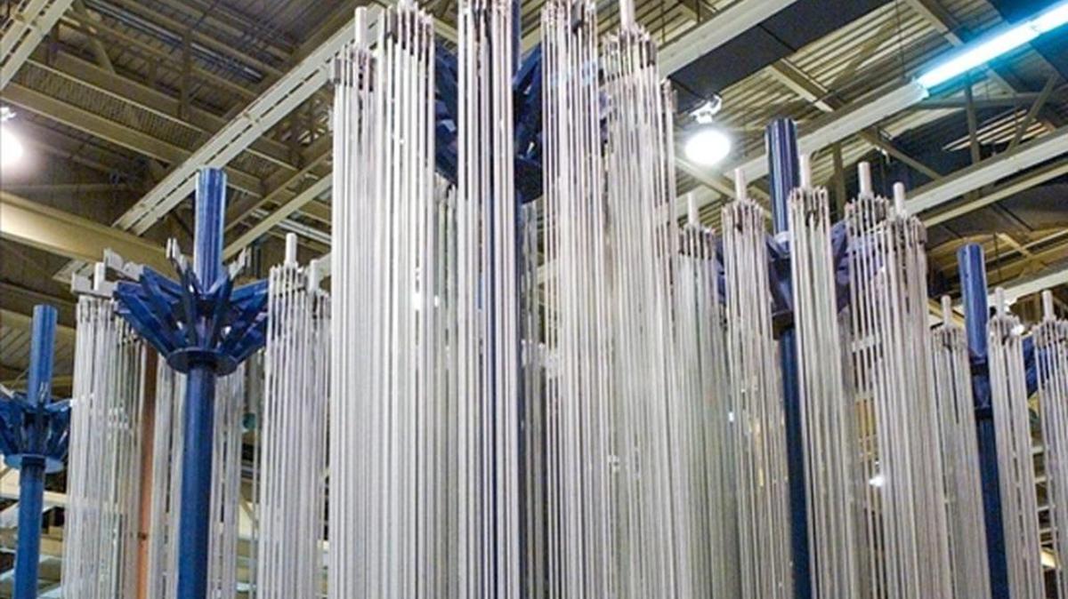 The Westinghouse commercial nuclear fuel plant on Bluff road near Columbia has had troubles in complying with federal nuclear safety rules in recent years.. The plant makes fuel assemblies for use in commercial nuclear power plants. This photo of fuel rods inside the plant is from August 2004.