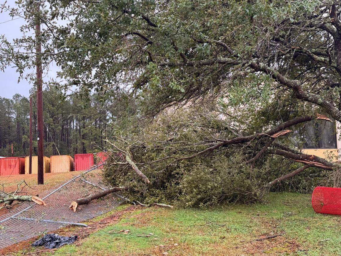 Tornado damage in Fairfield County from storms that rolled through the area Dec. 29, 2024.