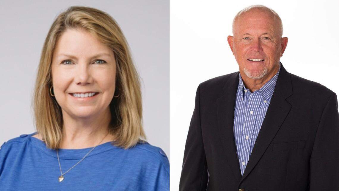 Lexington-Richland 5 school board members Catherine Huddle and Mike Satterfield