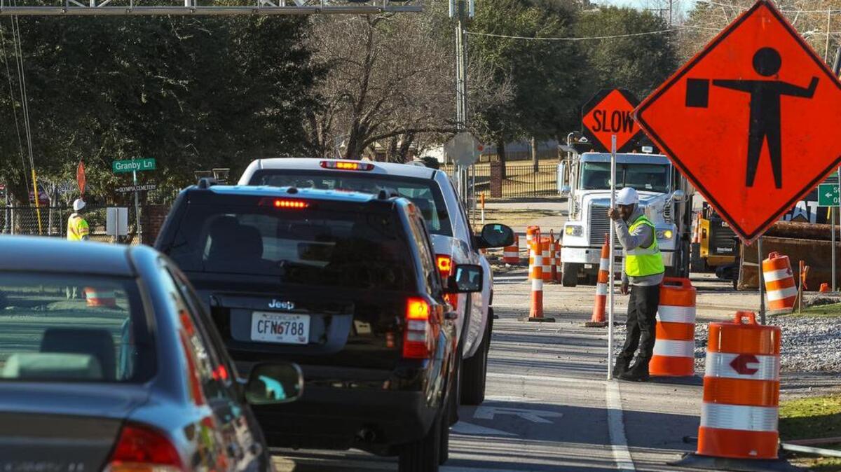 Preparations to widen Bluff Road in south Columbia have slowed traffic along the busy thoroughfare. Traffic is funneled into one lane along a stretch of the road in front of Olympia School, which causes backups.