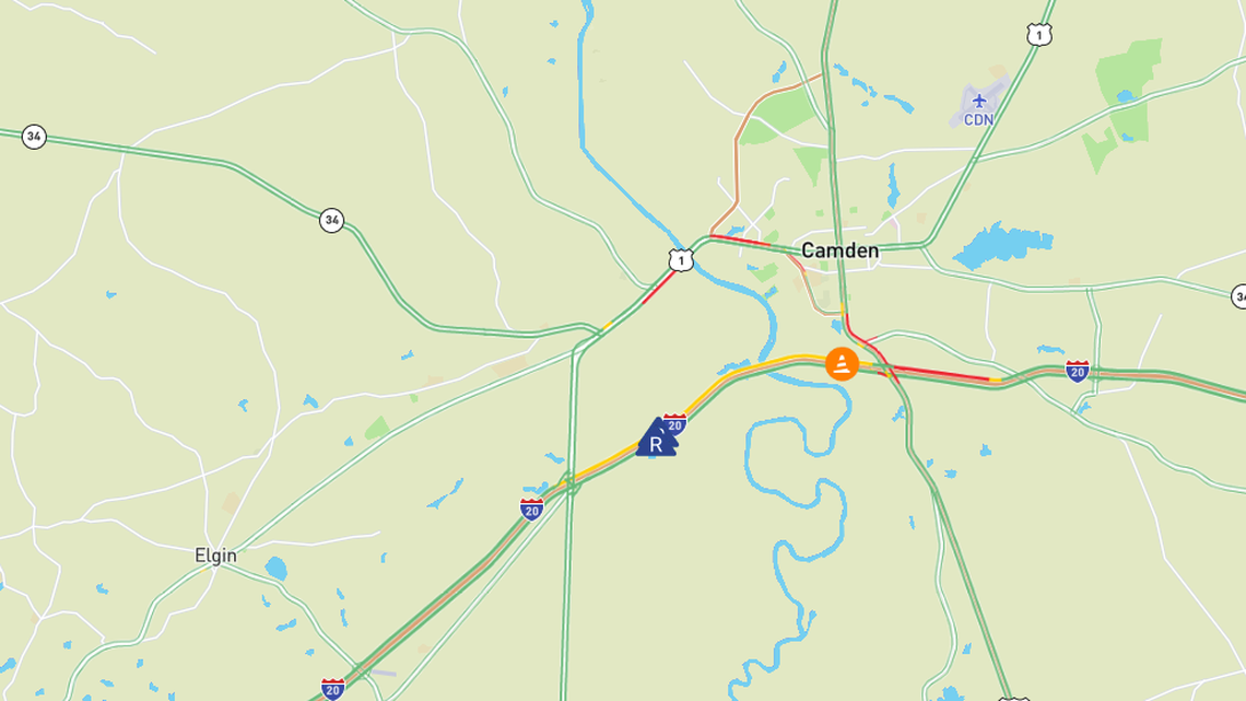 The South Carolina Department of Transportation closed a westward-bound Interstate 20 bridge going over the Wateree River for emergency repairs, the agency announced Thursday afternoon. 