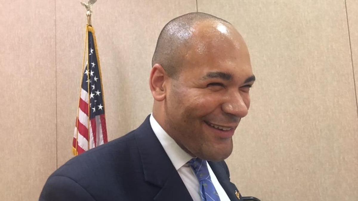 Boeing executive Tommy Preston Jr. spoke Monday to Rotarians.