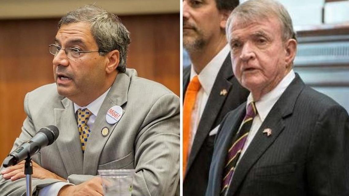 Columbia City Councilman Moe Baddourah (left) and S.C. Sen. John Courson both have been suspended from office by S.C. Gov. Henry McMaster. Their districts overlap, leaving thousands of Columbia residents without these layers of representation in local and state government.