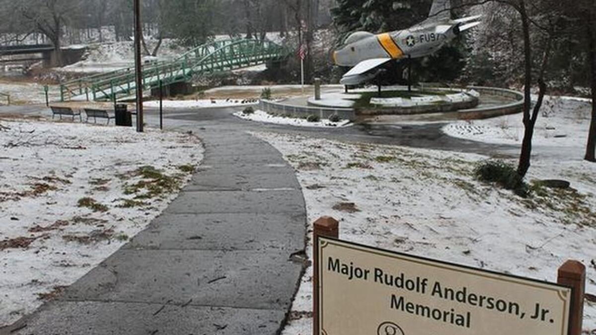 A dusting of snow coated Cleveland Park in Greenville in 2015. Winter weather is possible this week in the Upstate.