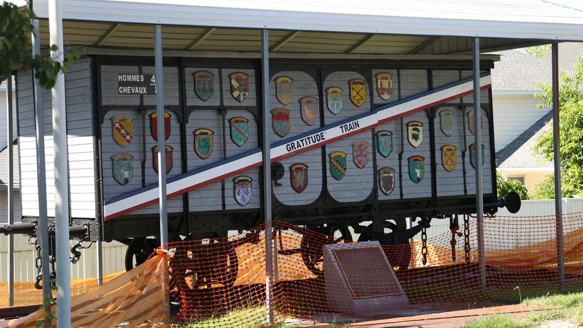 This World War I-era boxcar will be moved Saturday from an American Legion post near the University of South Carolina to the S.C. Cotton Museum and Lee County Veterans Museum.