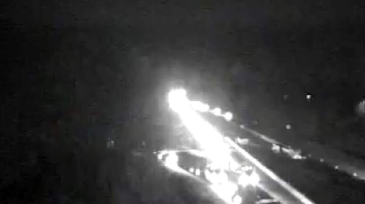 A crash is blocking all westbound lanes of I-20 near U.S. 1.