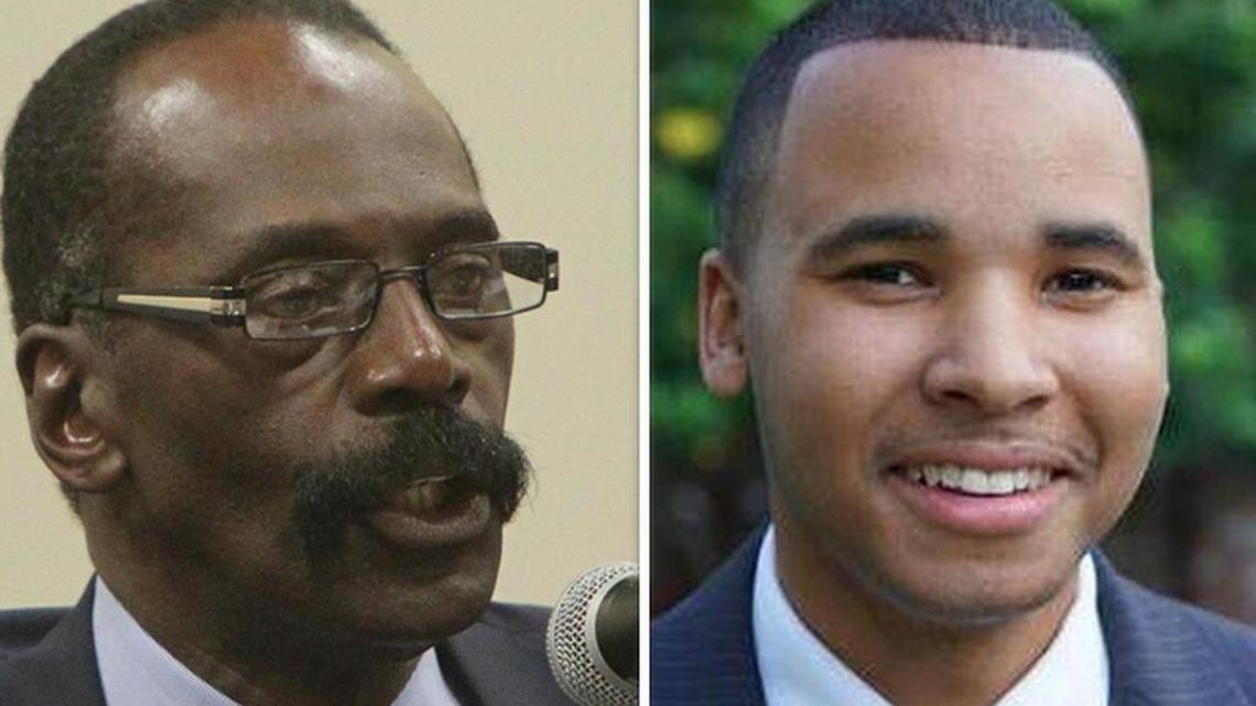 Incumbent Sam Davis, left, Christopher Sullivan Sr.