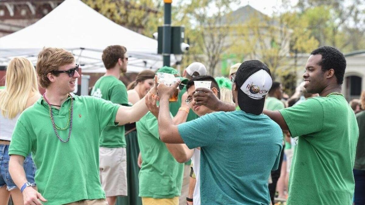 Thousands of St. Patrick's Day revelers made their way through Five Points during the St. Pat's in Five Points Festival on March 19, 2016