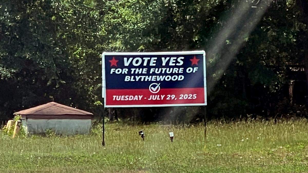 Blythewood residents voted July 29 to determine if the town will change its form of government.