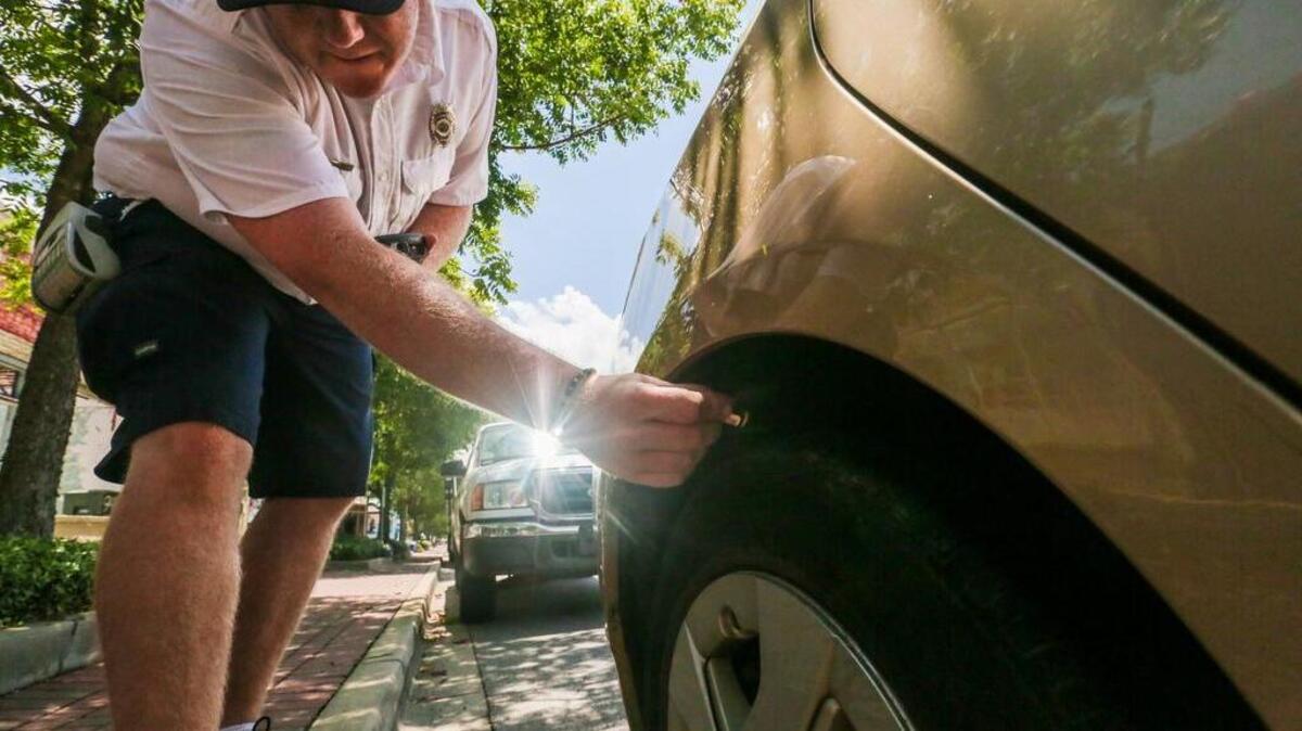 
As more students and business people move to the downtown Columbia area to live, parking in the area will become harder to come by. For Parking Enforcement Monitor Paul Sanders, this means doing his job well so that parking opportunities are equal for all. Keeping people from using the spaces for long-term parking helps businesses as well.
