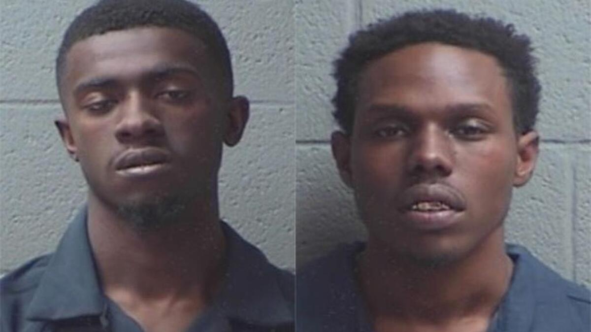 Tyrone Stevenson (right) and Dondre Givens (left)