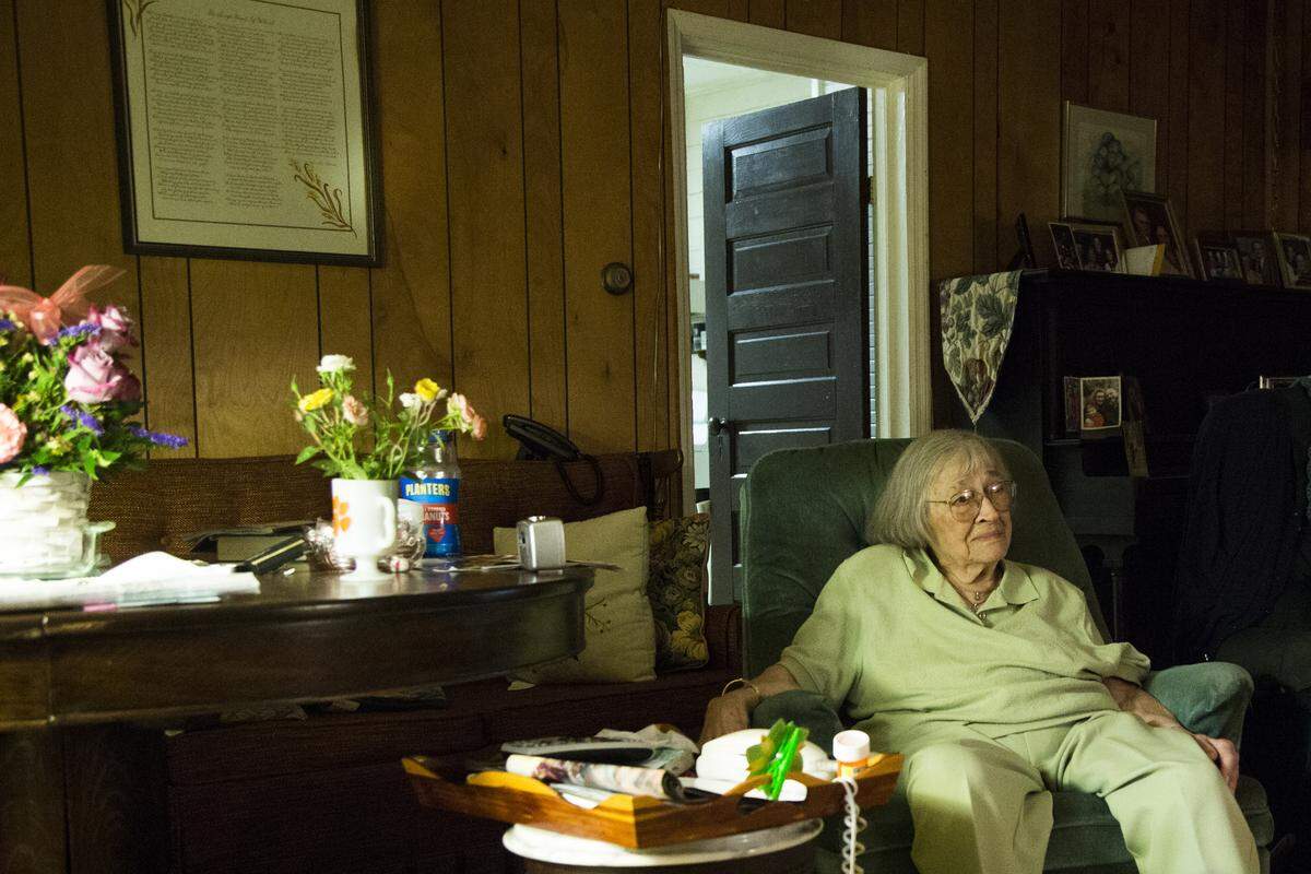 Margaret Gardner sits in her home in Blythewood, SC. Gardner’s family was part of the congregation that founded Cedar Creek United Methodist Church in 1743.