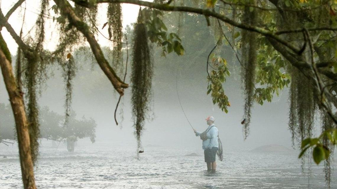 The lower Saluda River is popular for trout fishing and other outdoor recreation.
