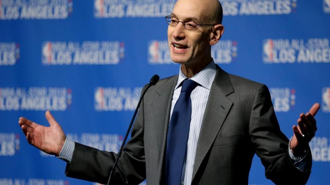 NBA Commissioner Adam Silver is facing pressure from six U.S. senators who want him to move the 2017 All-Star Game out of Charlotte.