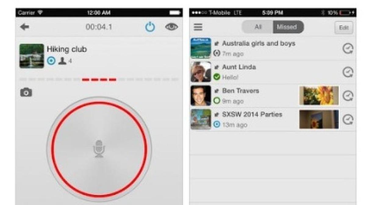 Screengrab of the free walkie-talkie-styled app Zello on iTunes.