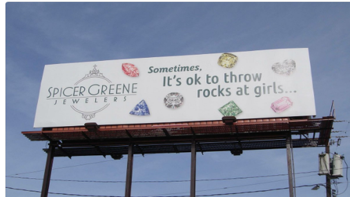 Facebook commentary has been largely negative of the billboard