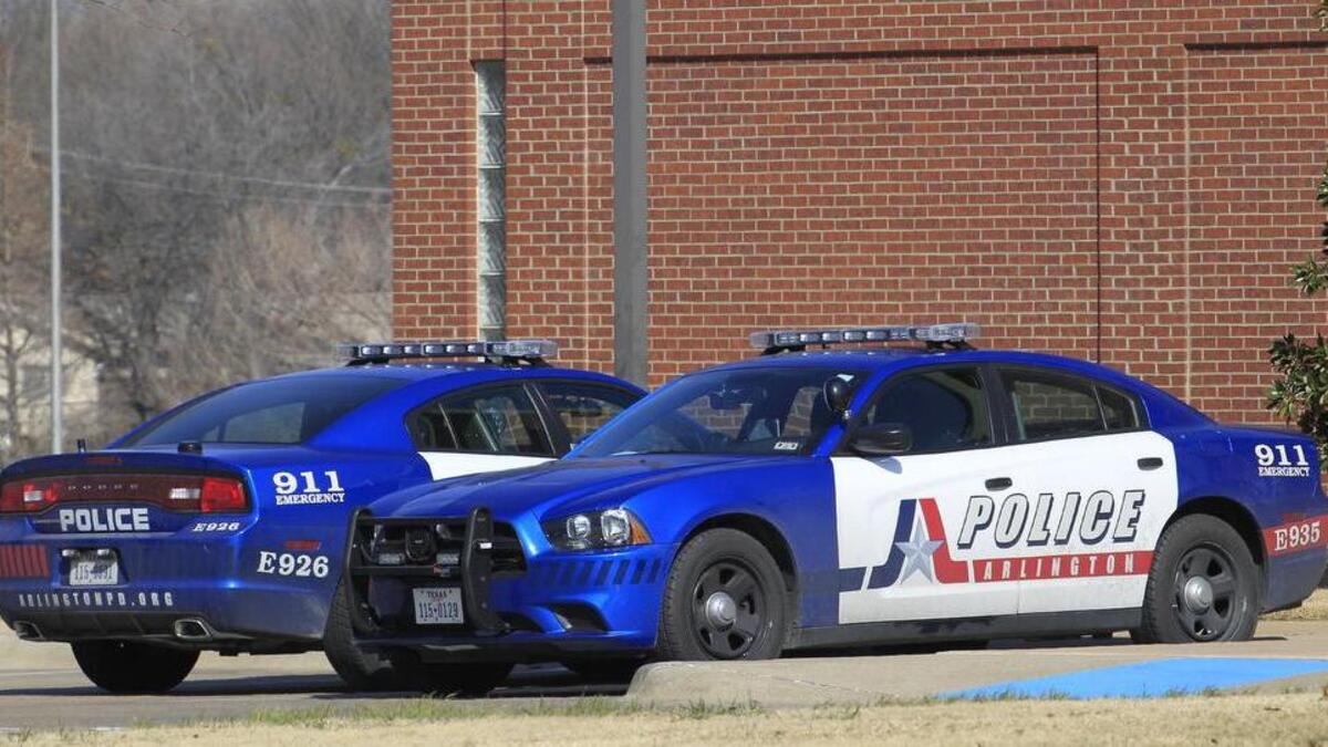 Archived photo of Arlington police cars