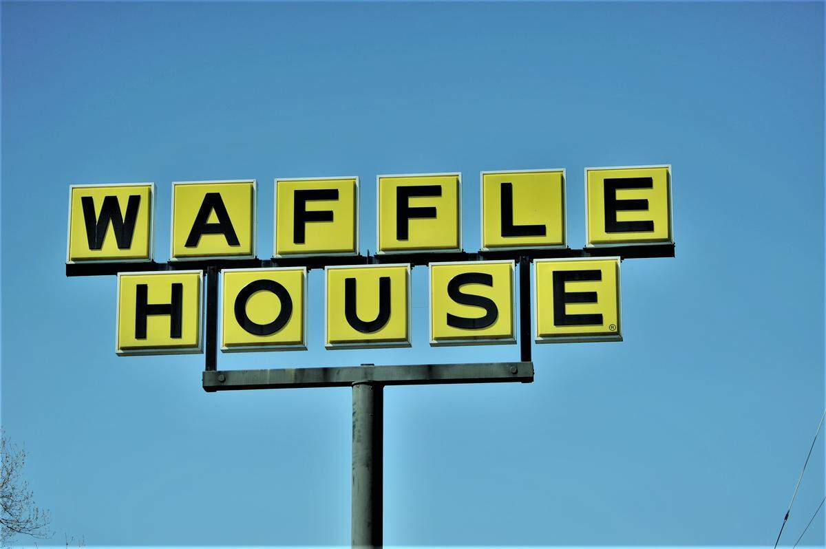 Waffle House sign.