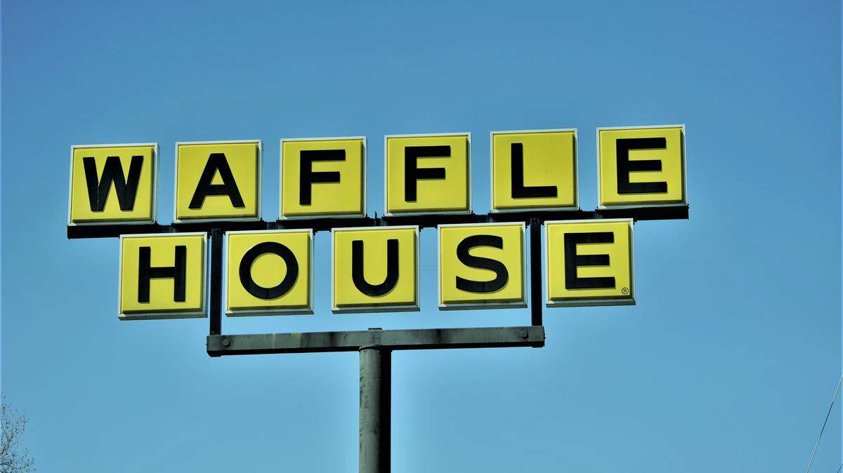 Waffle House sign.
