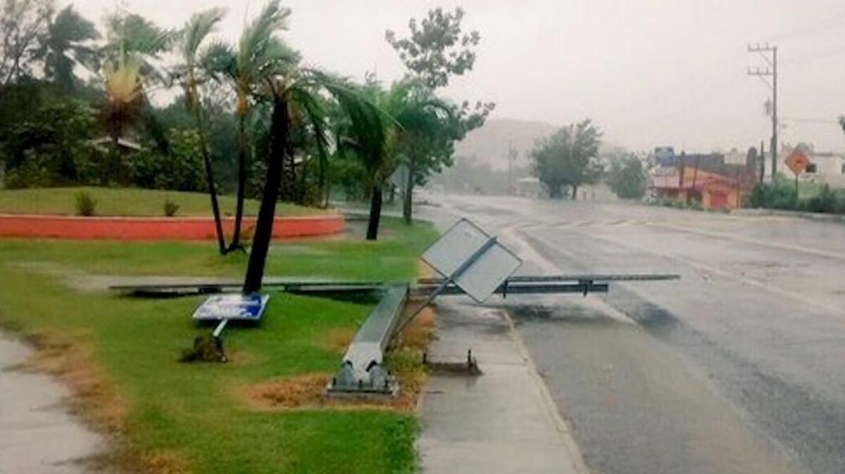 Early damage in Mexico from Hurricane Patricia