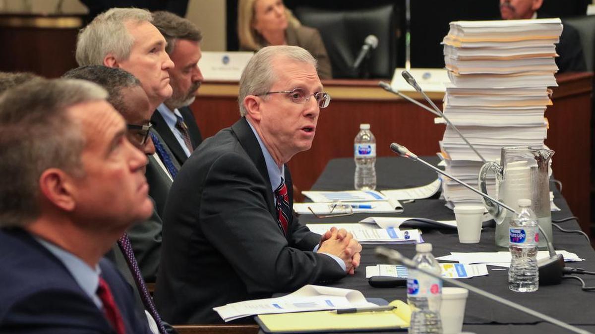 FILE: The SC House’s VC Summer committee hears from former SCANA CEO Kevin Marsh in September 2017.