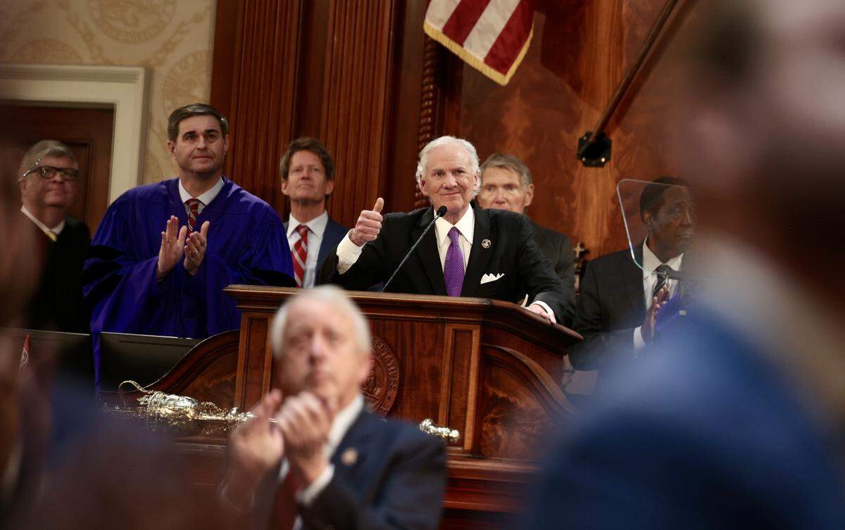 South Carolina Gov. Henry McMaster, the state’s longest serving governor, delivers his ninth and final State of the State address in the state House chamber on Wednesday, Jan. 28, 2026.