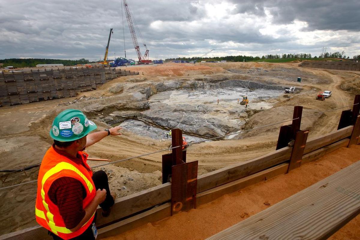 FILE: The V.C. Summer expansion construction site during excavation.