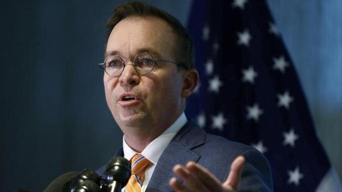 Acting White House Chief of Staff Mick Mulvaney