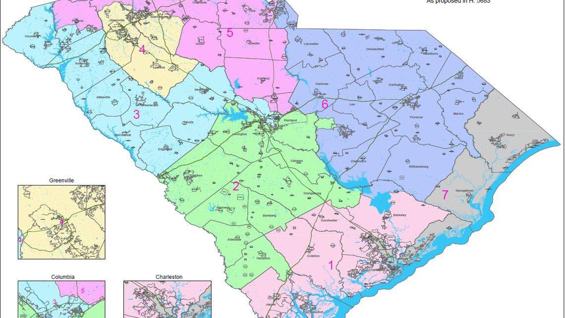 Proposed House SC congressional map joins Columbia & Oconee. What will Senate do?