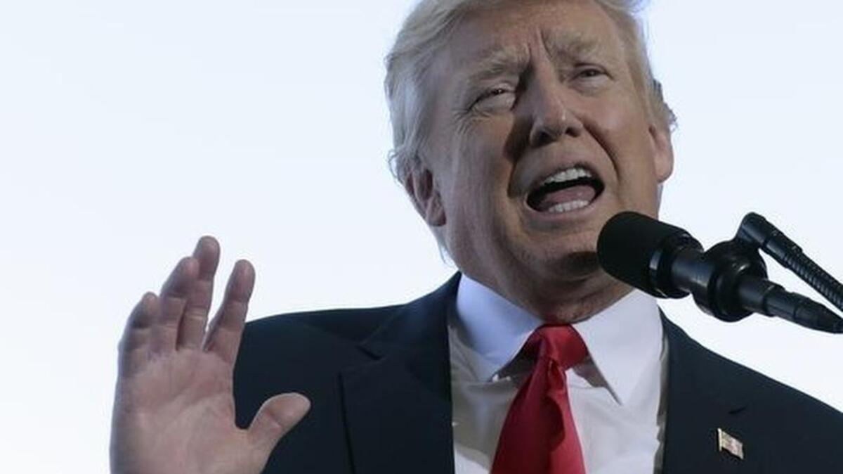 Susan Walsh, AP President Donald Trump speaks while visiting the Boeing South Carolina facility in North Charleston, S.C., Friday, Feb. 17, 2017, to see the Boeing 787 Dreamliner. Trump visited the plant before heading to his Mar-a-Lago estate in Palm Beach, Fla. for the weekend.