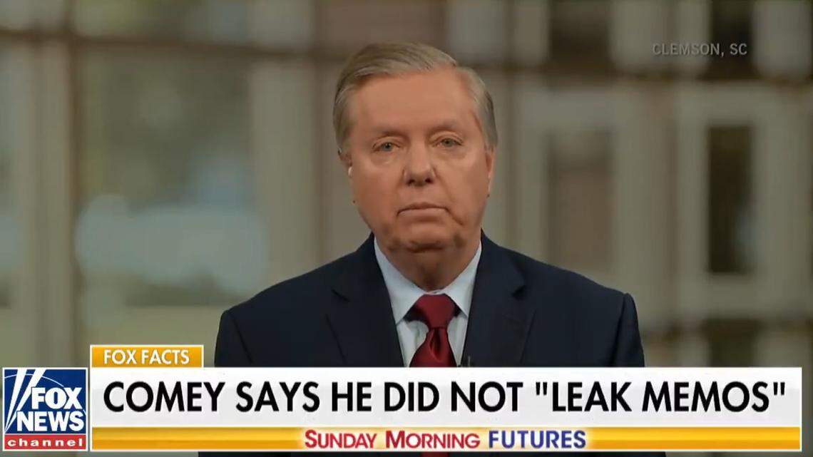 U.S. Sen. Lindsey Graham, R-S.C., said Sunday, April 29, 2018, that he does not trust former FBI director James Comey, whom he accused of having a bias against President Donald Trump.