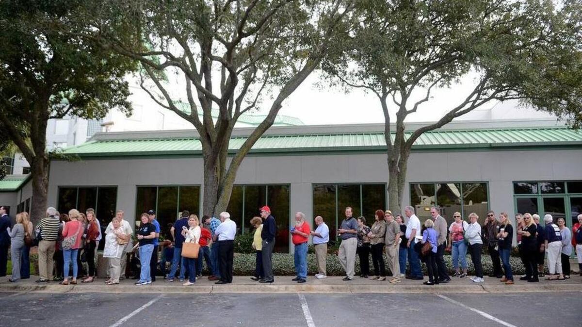 Thousands turned out to hear Republican frontrunner Donald Trump speak on Wednesday afternoon at the Westin Hilton Head Island Resort and Spa.