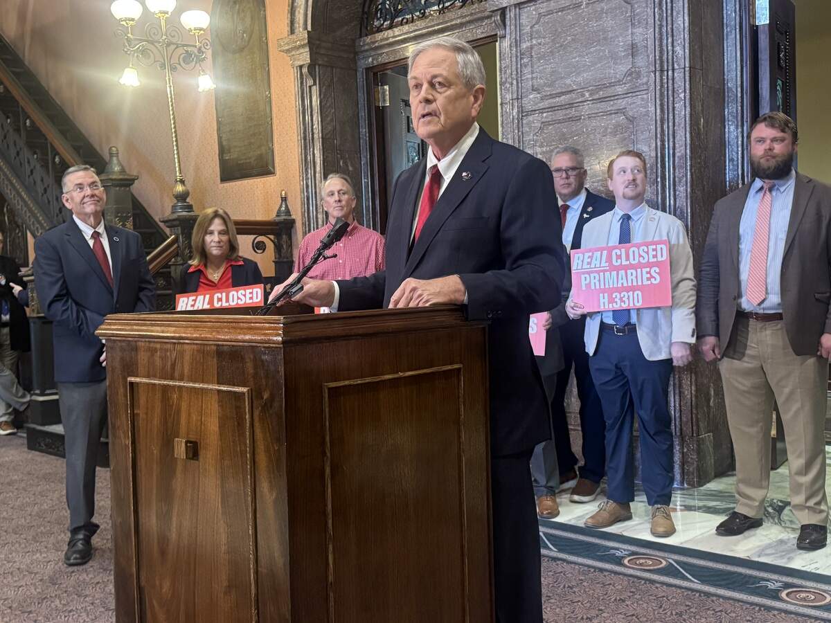 U.S. Rep. Ralph Norman, R-Rock Hill, who is running for governor in 2026, speaks at a news conference Thursday, Jan. 15, at the State House in support of closed primaries.