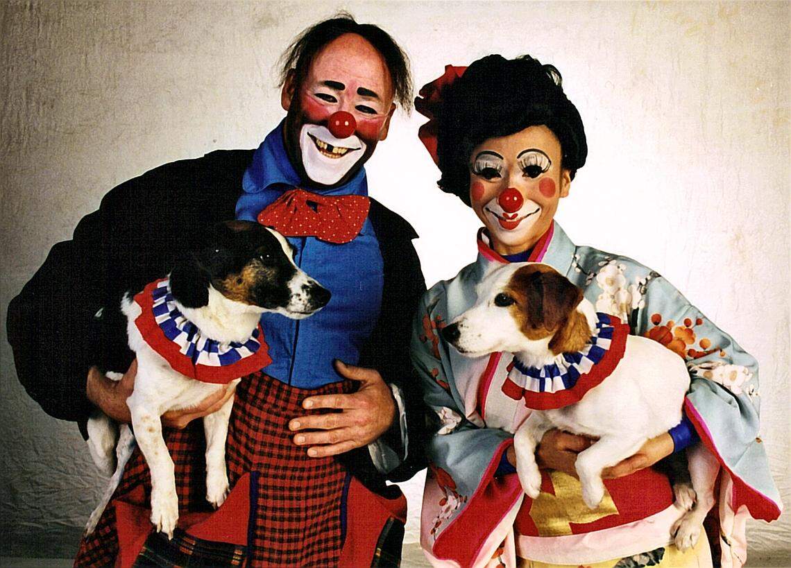 Steve Lough poses in clown makeup. Lough, a candidate for Congress in SC’s 5th District, worked as a clown for Ringling Brothers circus.