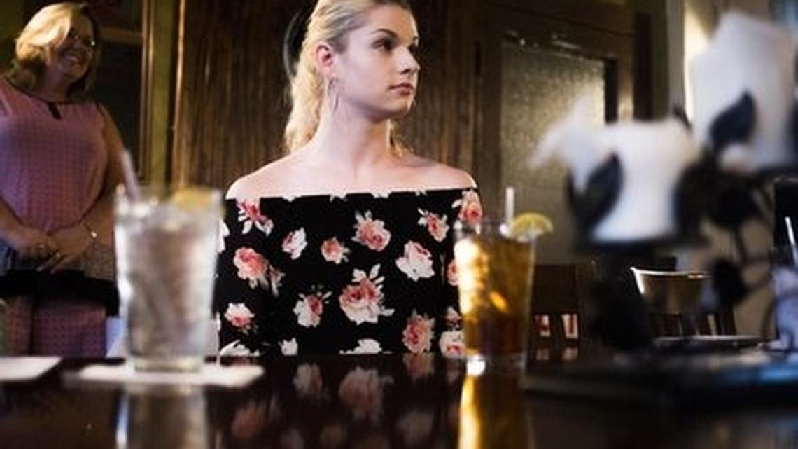 Capri Culpepper, a transgender teen from Anderson, talks about transgender issues at a Young Democrats of Anderson County meeting Thursday.