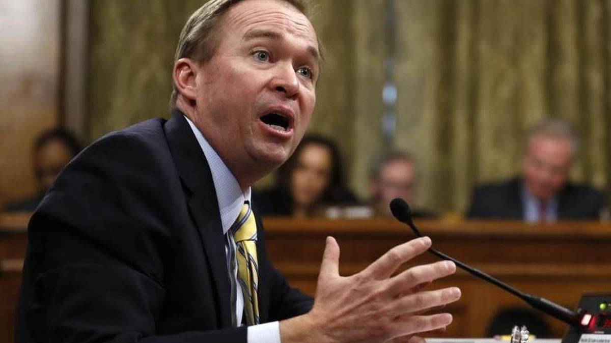 Budget Director-designate Rep. Mick Mulvaney, R-S.C., testifies on Capitol Hill in Washington, Jan. 24, 2017, at his confirmation hearing before the Senate Budget Committee. Mulvaney’s nomination was forwarded to the full Senate on Thursday.