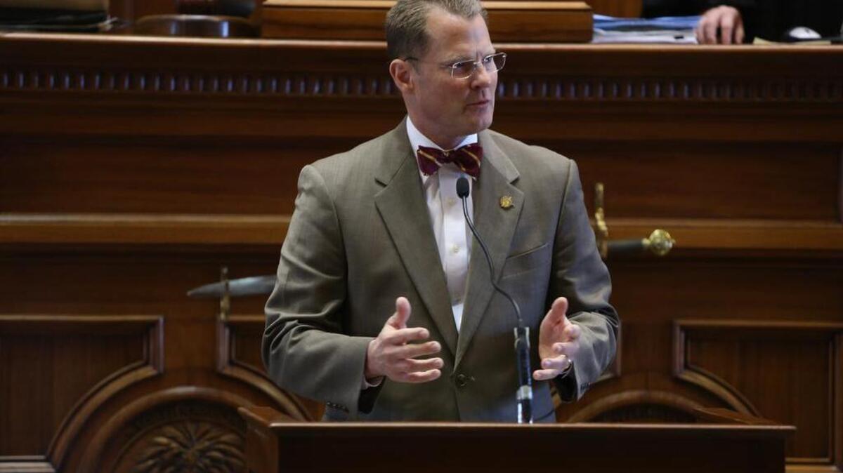 Sen. Kevin Bryant, R-Anderson, on the first day of session.