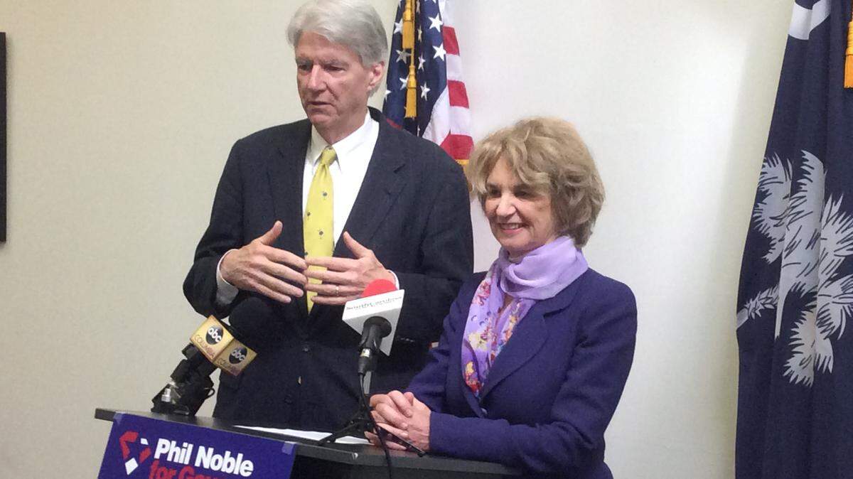 SC candidate for governor Phil Noble received the endorsement of former Maryland Lt. Gov. Kathleen Kennedy Townsend in Columbia on Monday, April 16, 2018.