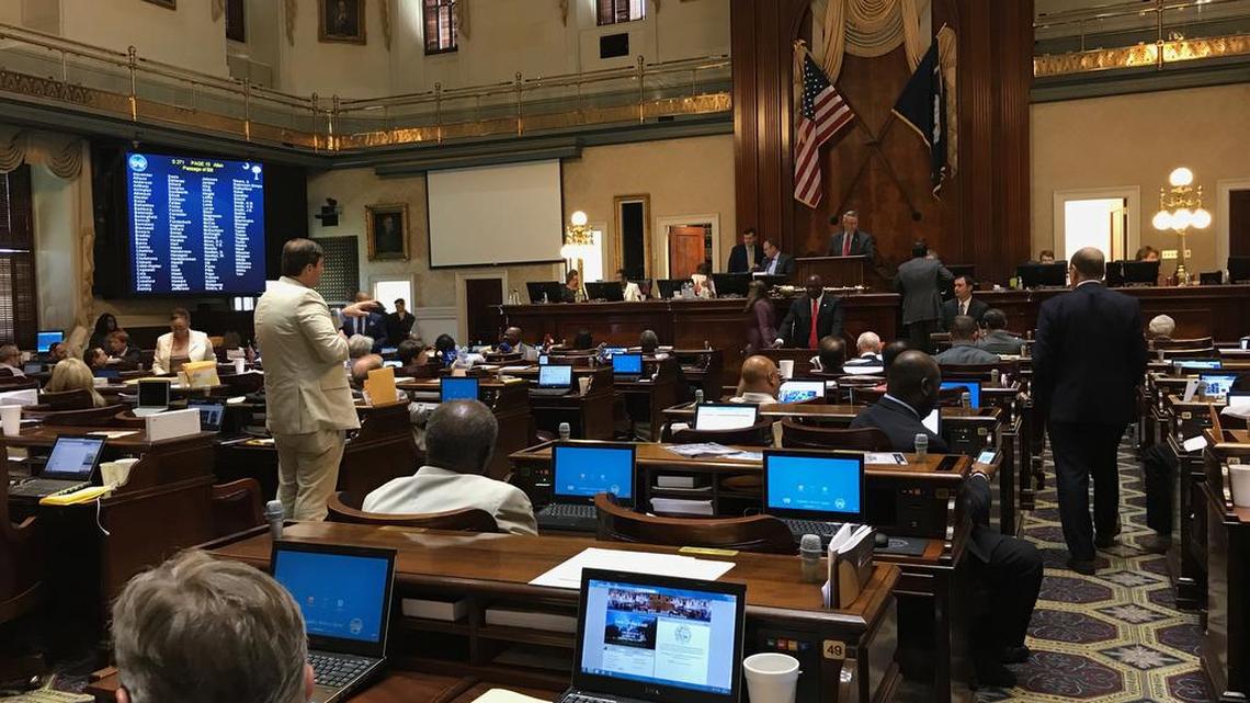 Rep. Murrell Smith, R-Sumter, makes a point on Wednesday, the next-to-last day of the S.C. Legislative session.