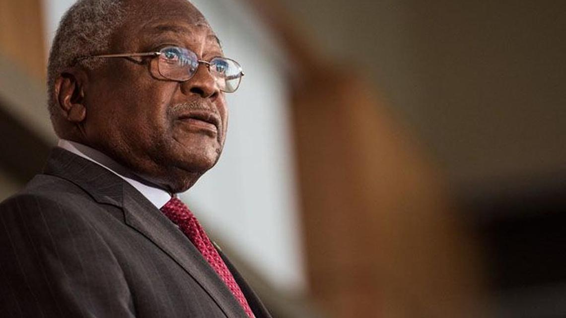 Rep. Jim Clyburn, D-S.C., publicly urged colleague John Conyers to resign Thursday amidst sexual misconduct allegations.