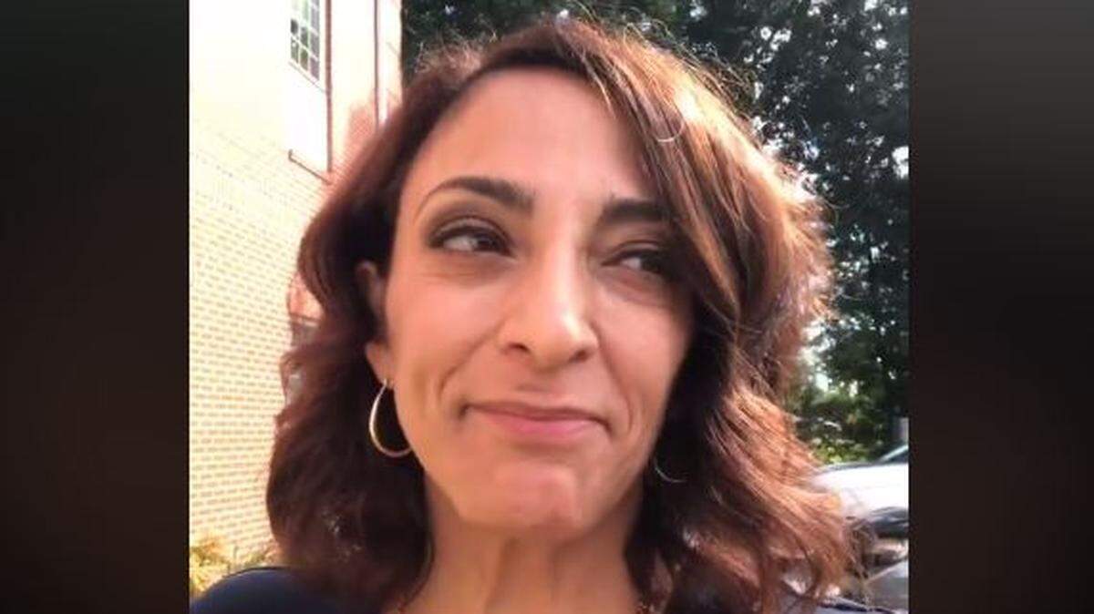 S.C. Rep. Katie Arrington reacts after her cast is removed six weeks after a deadly car crash near Charleston.