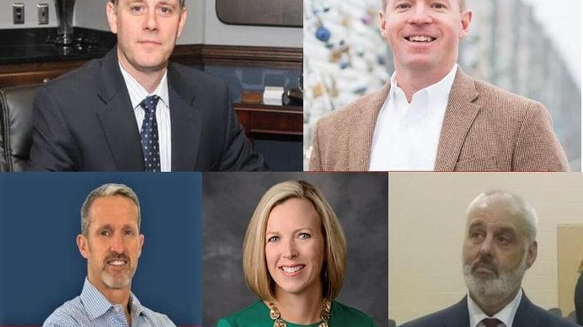 Top row, from left: Joel Deason and Michael Weaver. Bottom row, from left, Chris Wooten, Anne Marie Eckstorm Green, and Alan Ray