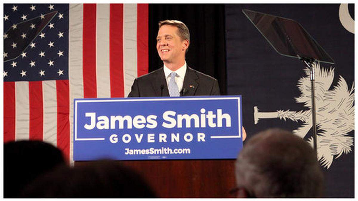 James Smith is a Democratic candidate for governor. He is a state representative from Columbia.