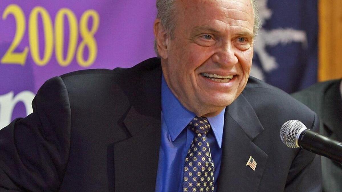 Fred Thompson, during a SC campaign stop in West Columbia in 2008.